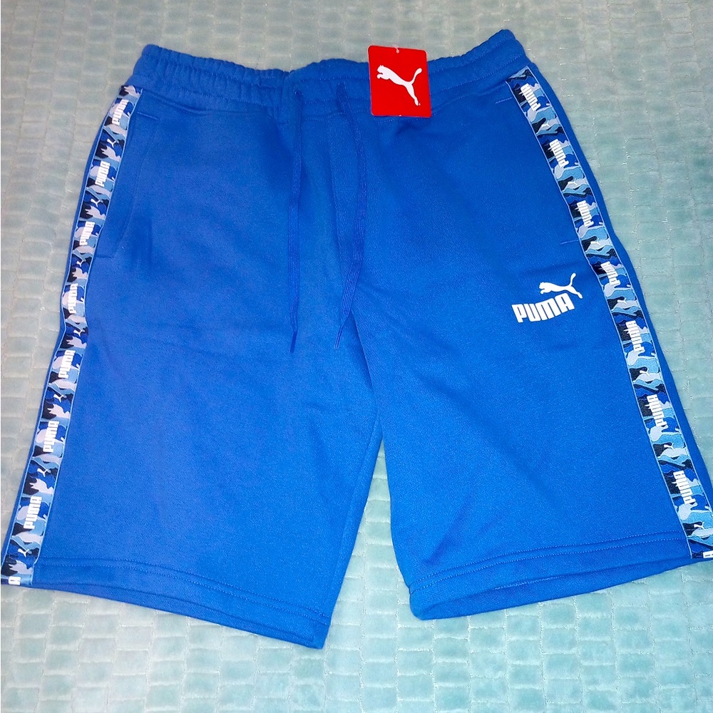 Puma Blue Athletic Shorts Size M New